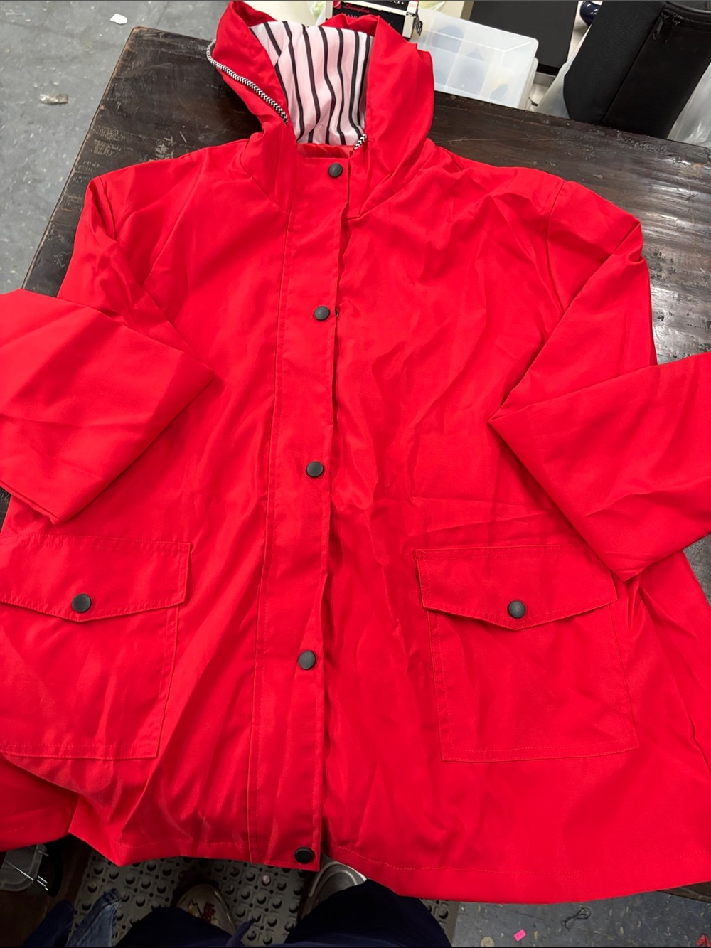 Red Hooded Jacket